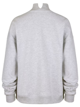 Back view of Chicago Bears women's Vantage fit pullover sweatshirt in heather gray