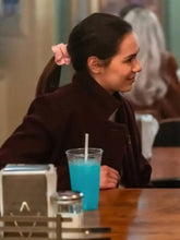 Teen Kat TV Series The Way Home Maroon Coat