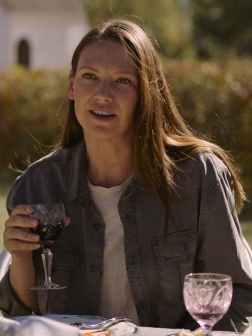 Anna Torv The Last Of Us Grey Jacket