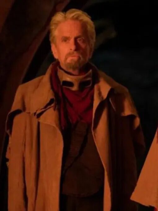 Ant Man 3 Michael Douglas Brown Trench Coat