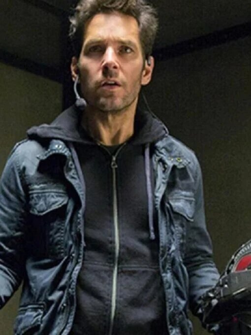 Ant Man Paul Rudd Black Cotton Jacket