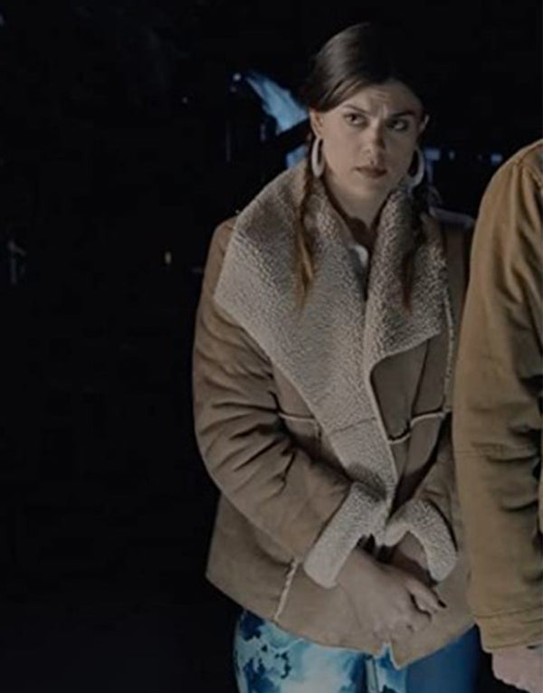 As Certain As Death 2023 Lindsey Shaw Shearling Jacket