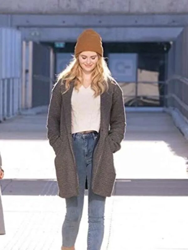 Virginia Gardner Beautiful Disaster 2023 Wool Coat
