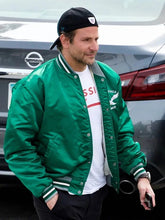 Bradley Cooper Philadelphia Eagles Green Varsity Jacket