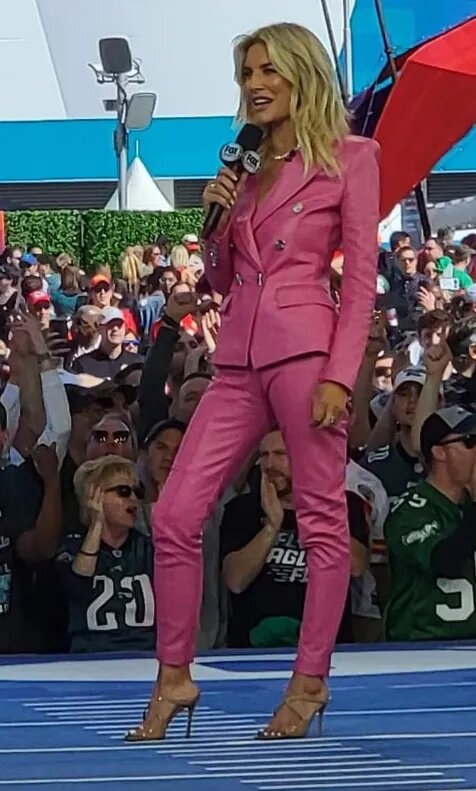 Charissa Thompson Pink Suit