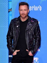 25th MTV Europe Music Awards David Guetta Leather Jacket