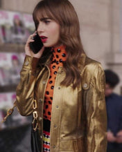 Emily in Paris Season 03 Lily Collins Golden Coat