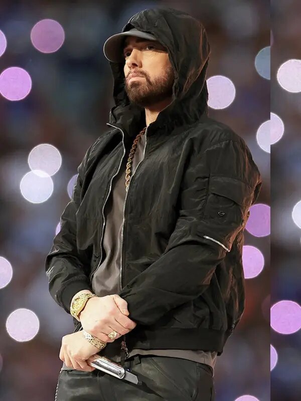 Super Bowl LVI Halftime Eminem Black Hoodie