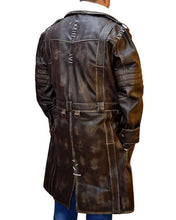 Fallout 4 Elder Distress Maxson Brown Leather Coat