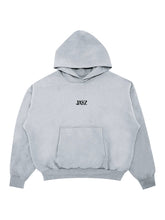 Grey JAY-Z Classic hoodie with a small black JAY-Z logo at the center of the chest and a front kangaroo pocket