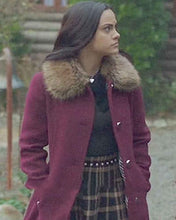 Riverdale S04 Veronica Lodge Maroon Coat
