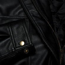 Classic Black Bomber Biker Genuine Sheepskin Leather Jacket for Women