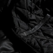 Classic Black Bomber Biker Genuine Sheepskin Leather Jacket for Women
