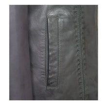 Black Stab-Stitch Style Genuine Sheepskin Racer Leather Jacket for Women