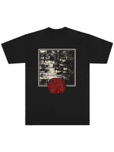 Black tee with With Heaven On Top album cover art of horses in forest